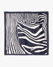 ZEBRA SILK TWILL SCARF IN ZEBRA PRINT