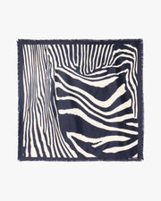 ZEBRA SILK TWILL SCARF IN ZEBRA PRINT