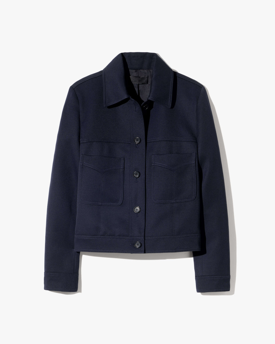 SUSANNAH WOOL JACKET IN MIDNIGHT