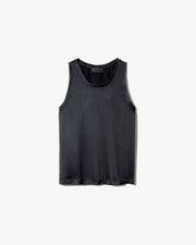 MOKA SILK TANK IN BLACK