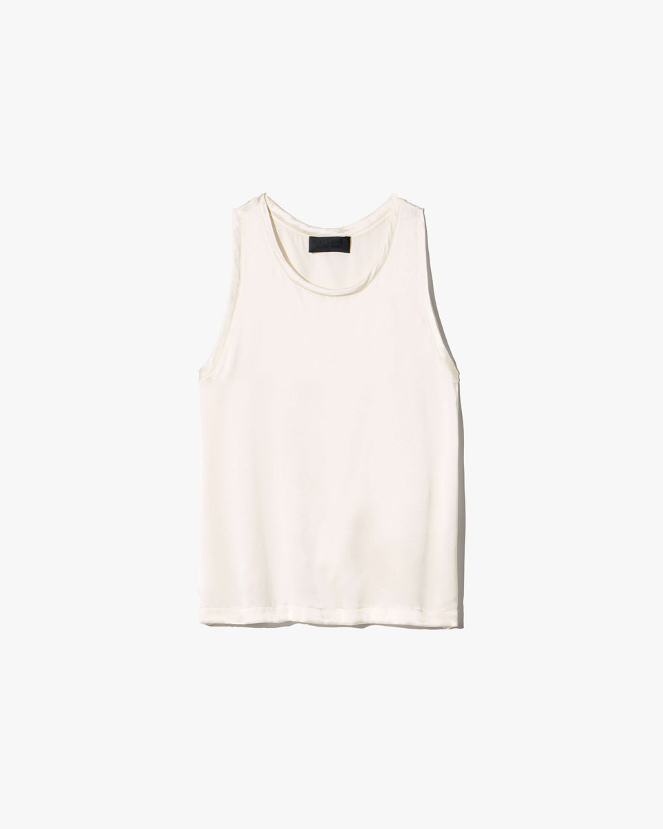 MOKA SILK TANK IN IVORY