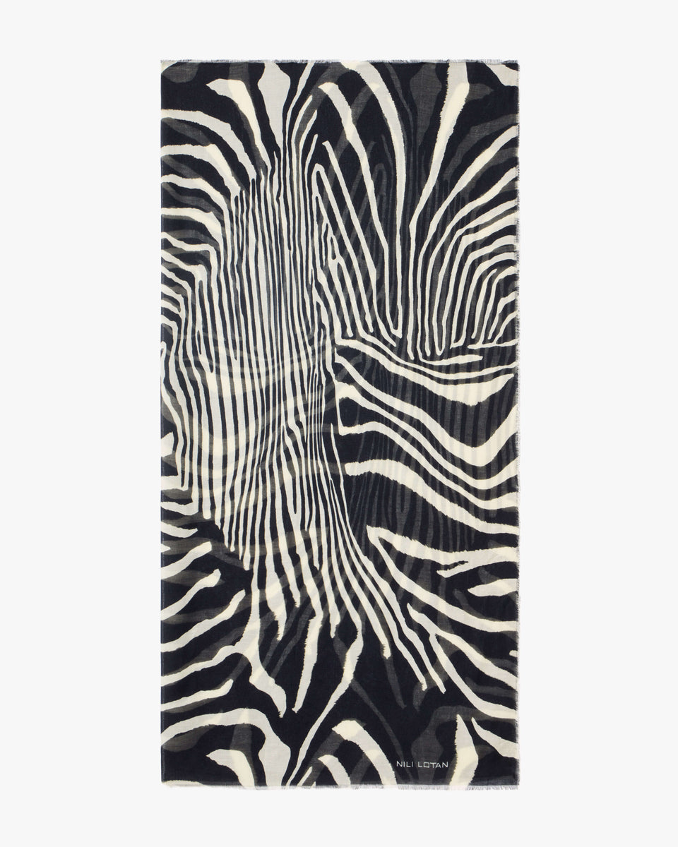 ZEBRA SCARF IN ZEBRA PRINT