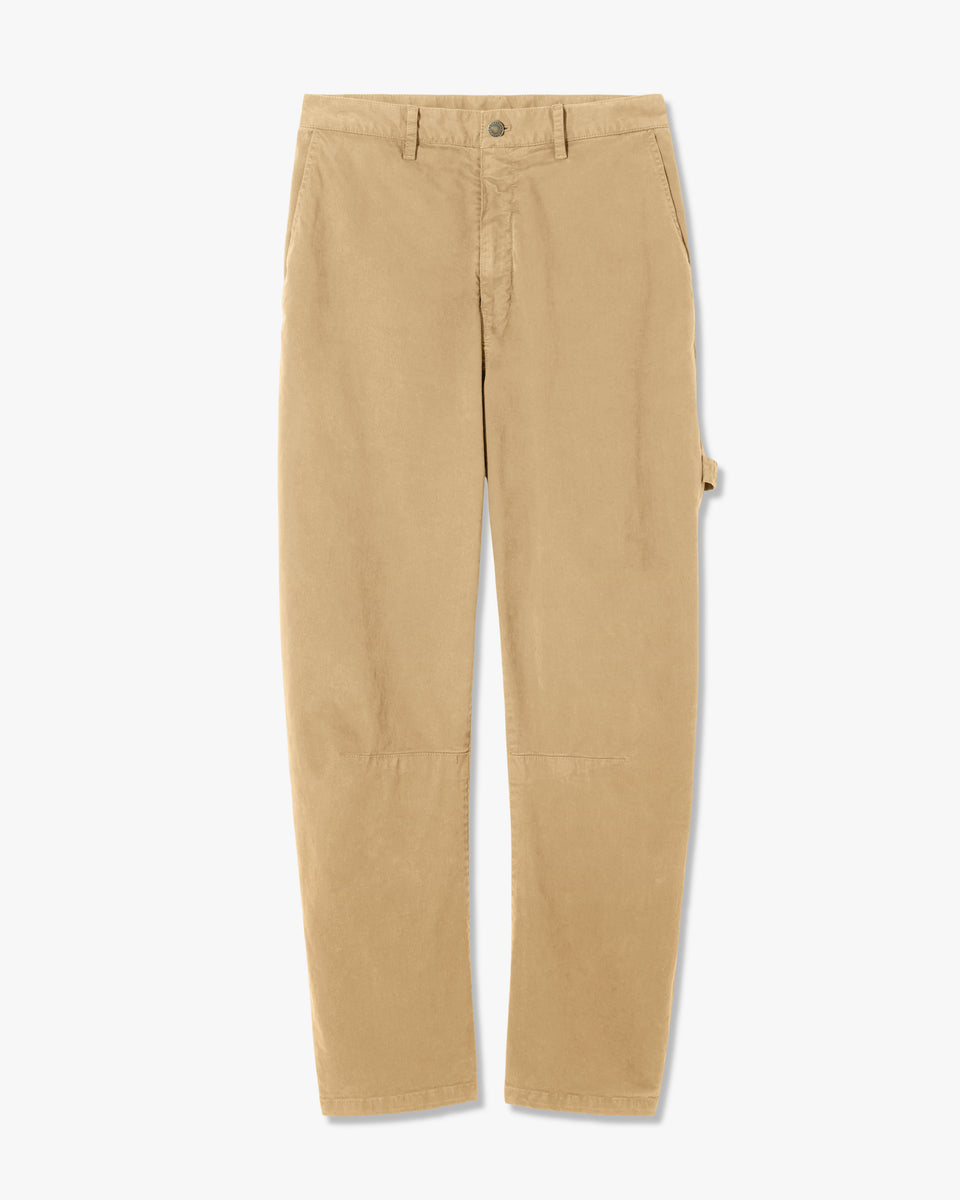 CARPENTER COTTON PANT IN ROCK KHAKI