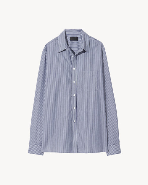 FINN SHIRT IN NAVY/WHITE STRIPE