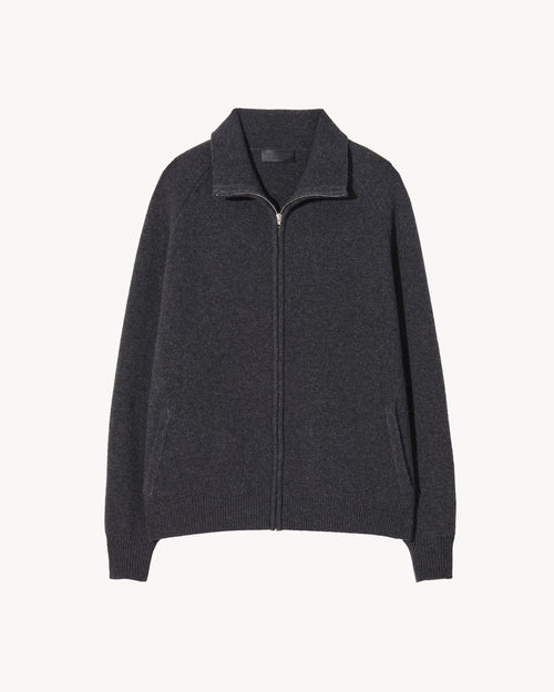 JAD SWEATER IN DARK CHARCOAL MELANGE