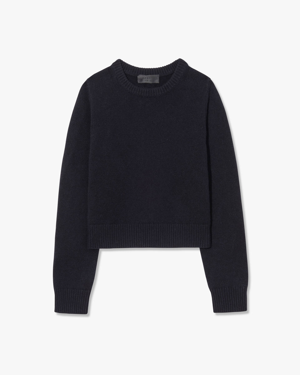 POPPY CASHMERE SWEATER IN DARK NAVY