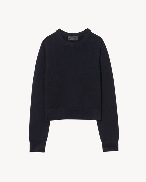 POPPY CASHMERE SWEATER IN DARK NAVY