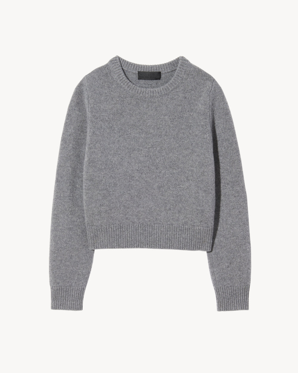 POPPY CASHMERE SWEATER IN MEDIUM GREY MELANGE