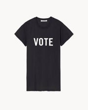 VOTE TEE IN WASHED BLACK