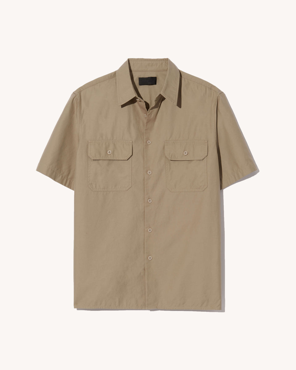 ALVARO SHIRT IN TAUPE GREY