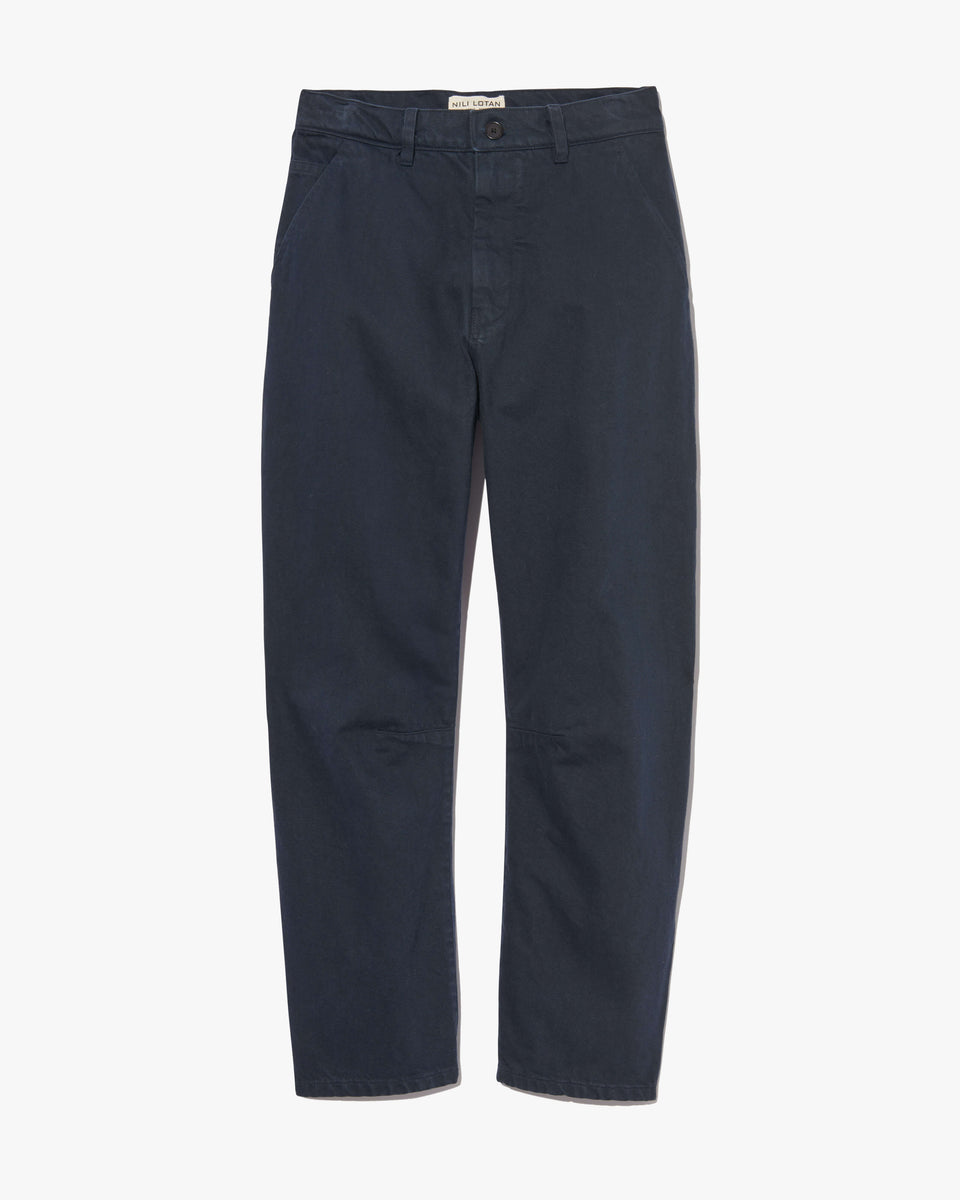 EMIR COTTON PANT IN MIDNIGHT