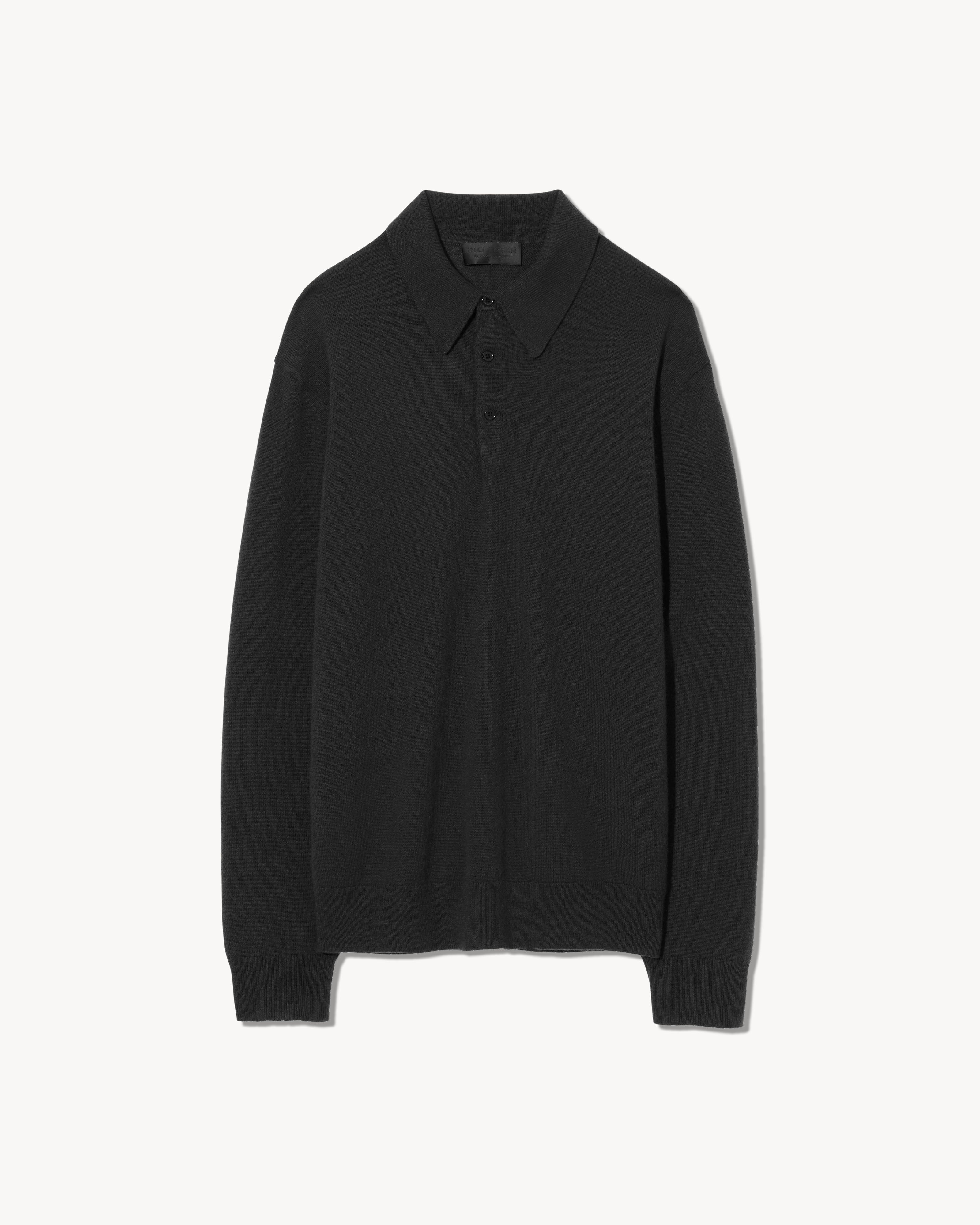JOVAN CASHMERE POLO | Men's Three Button Placket With Rib Trim