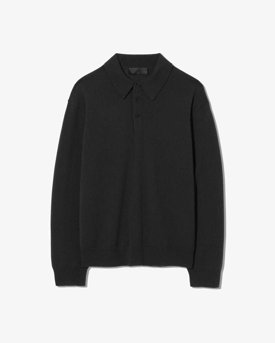 JOVAN CASHMERE POLO IN BLACK