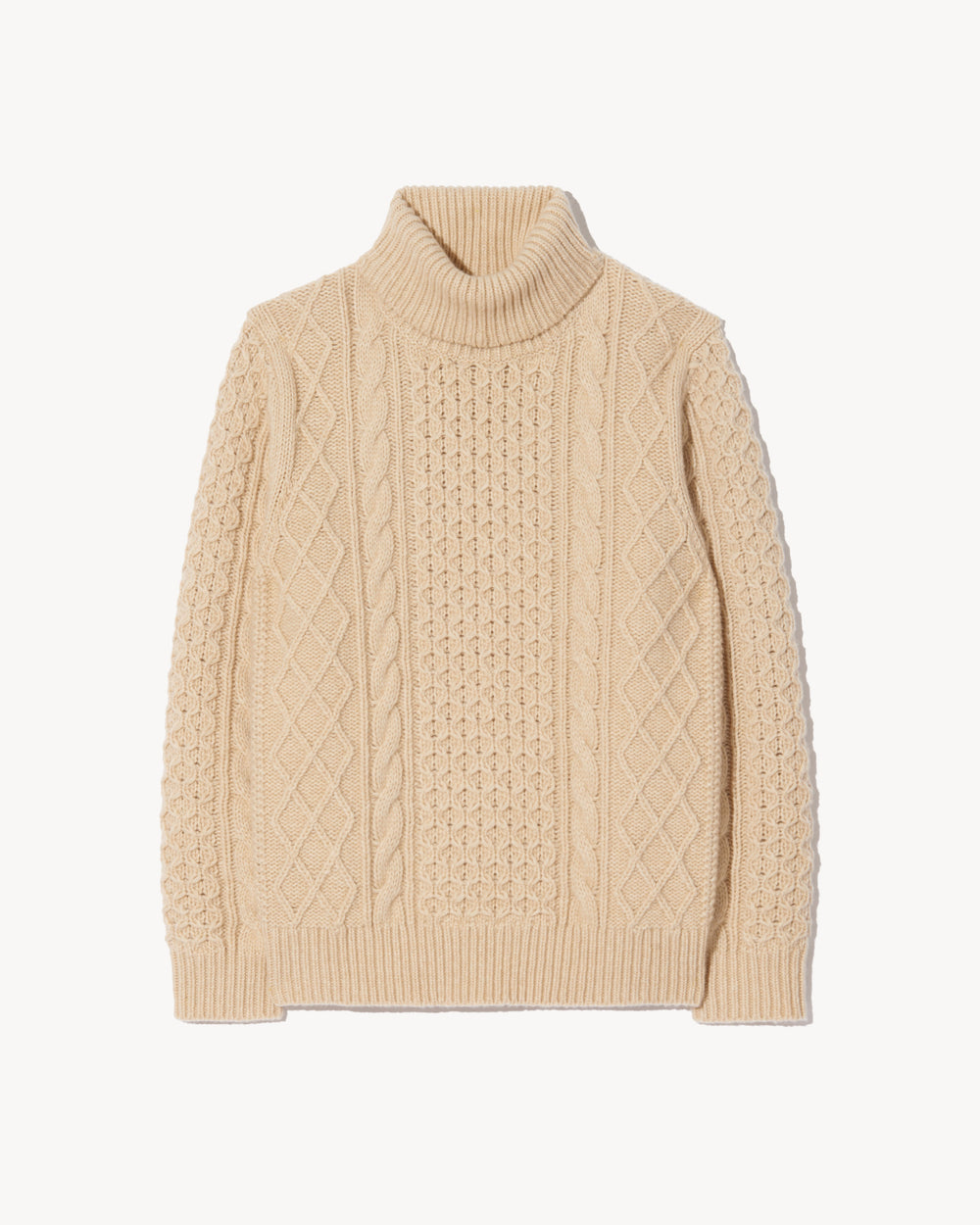 DEWEY TURTLENECK SWEATER IN WHEAT