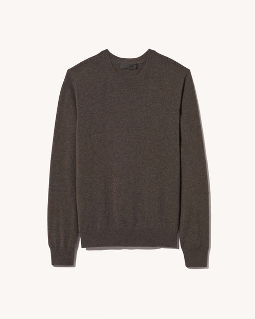 JULIUS CASHMERE SWEATER IN DARK UMBER MELANGE