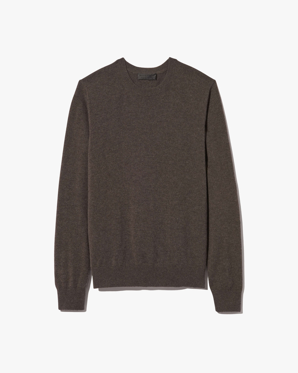 JULIUS CASHMERE SWEATER IN DARK UMBER MELANGE