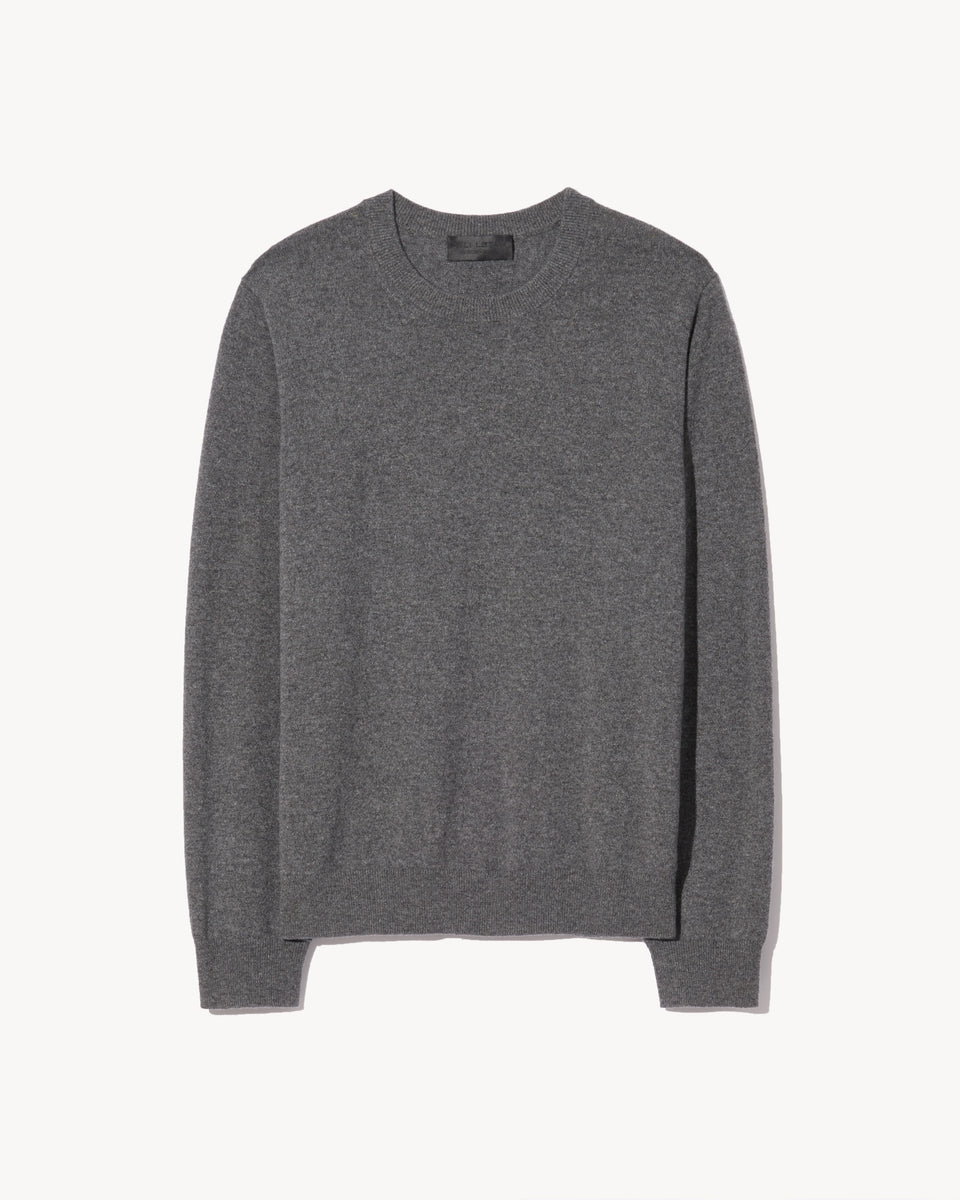 JULIUS CASHMERE SWEATER IN GREY MELANGE