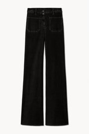 FLORENCE CORDUROY PANT IN JET BLACK