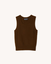 MAY SWEATER TANK IN COFFEE