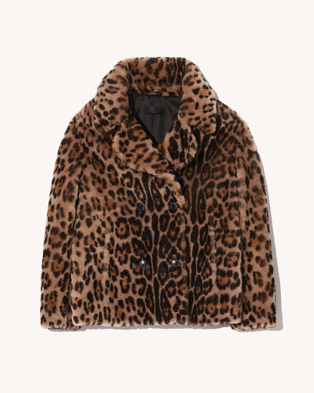 CLEOPHEE SHEARLING COAT IN LEOPARD PRINT