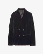 VEDA JACKET IN NIGHTFALL PINSTRIPES