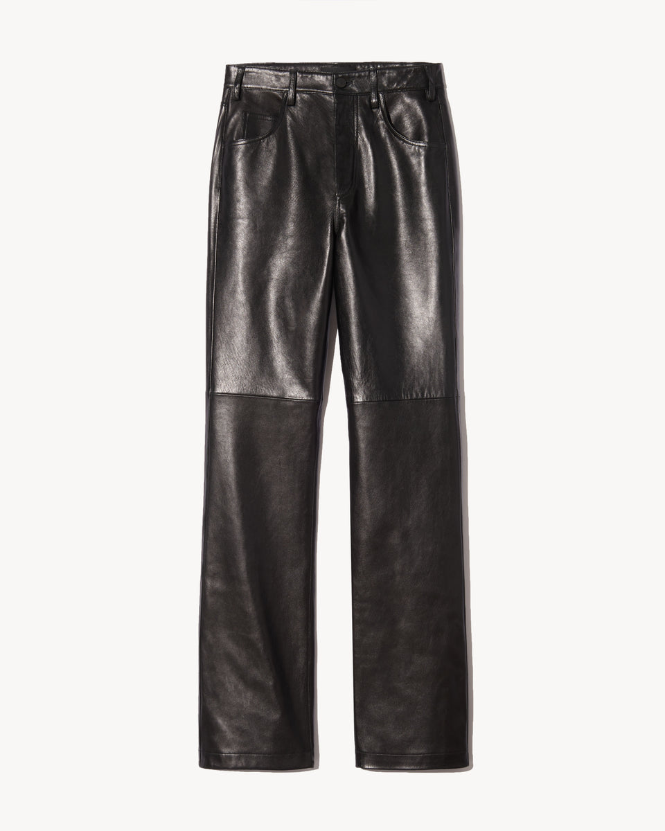 JOAN LEATHER PANT IN BLACK