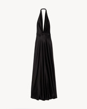 ESSY SILK GOWN IN BLACK