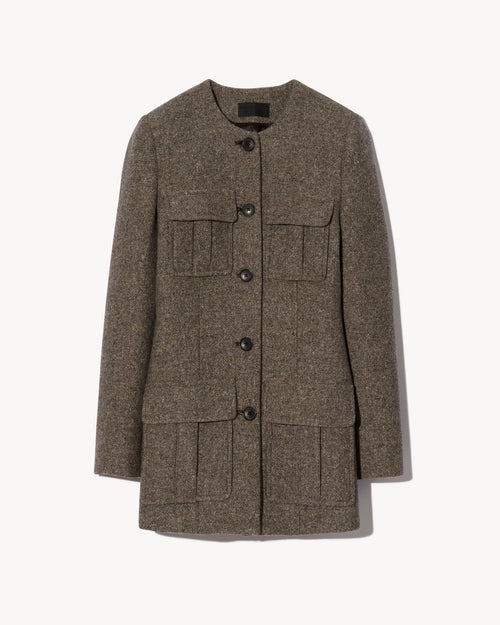 GABRIELLA JACKET IN FEATHER GREY DONAGAL