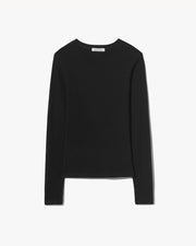 EMELIE LONG SLEEVE TEE IN BLACK