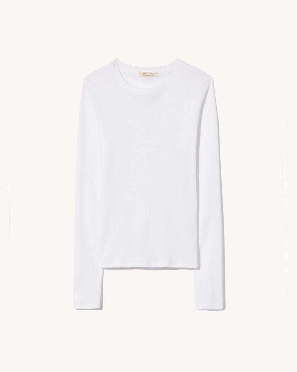 EMELIE LONG SLEEVE TEE IN WHITE
