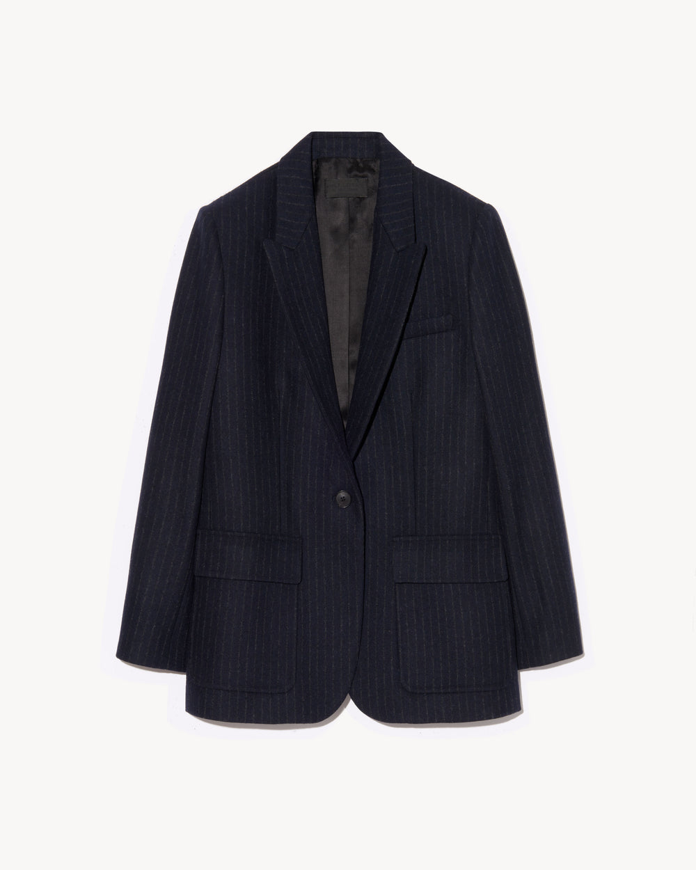 BRITTAN BLAZER IN MIDNIGHT PINSTRIPES