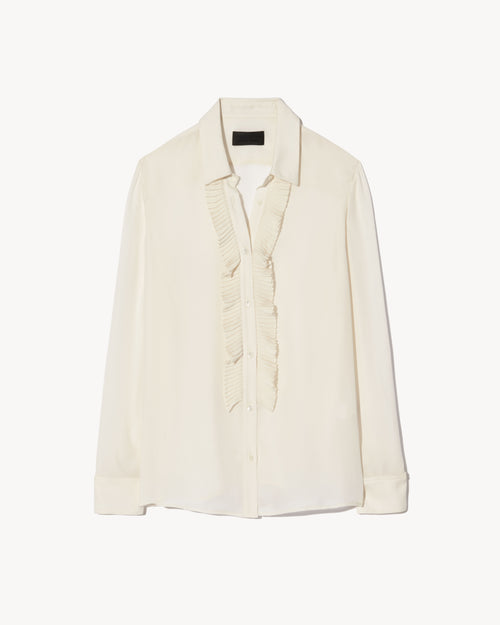 DANIKA SILK SHIRT IN IVORY