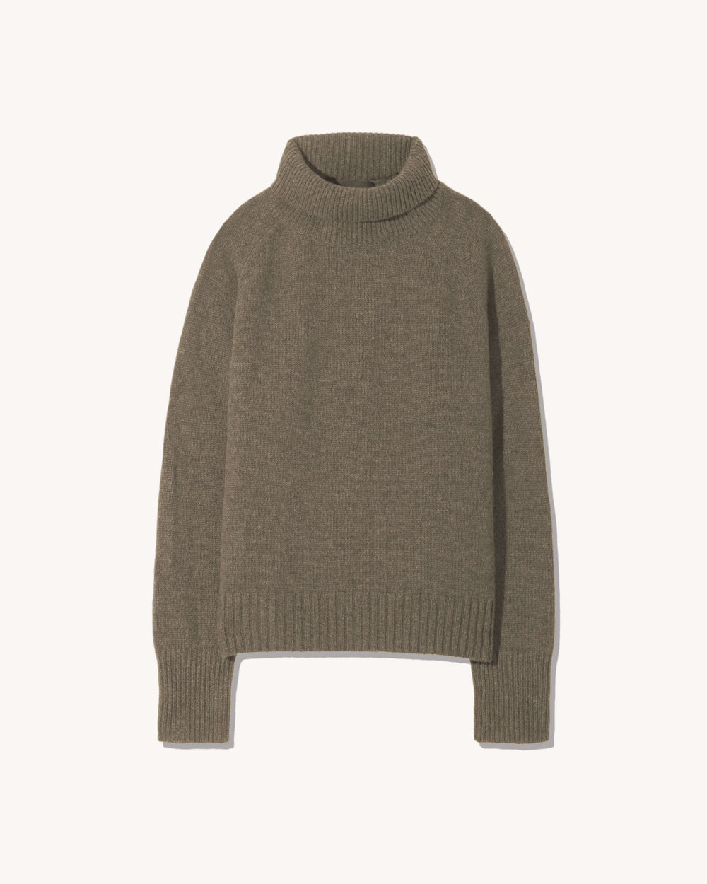 LANIE CASHMERE SWEATER IN LIGHT ARMY GREEN