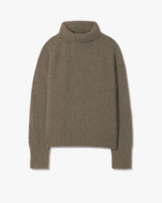 LANIE CASHMERE SWEATER IN LIGHT ARMY GREEN