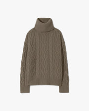 GIGI SWEATER IN LIGHT ARMY GREEN