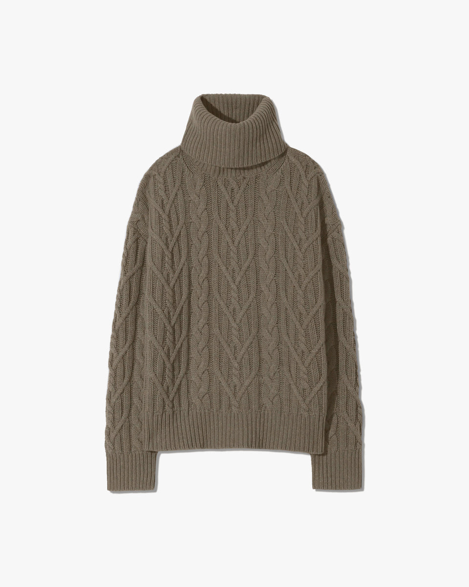 GIGI SWEATER IN LIGHT ARMY GREEN