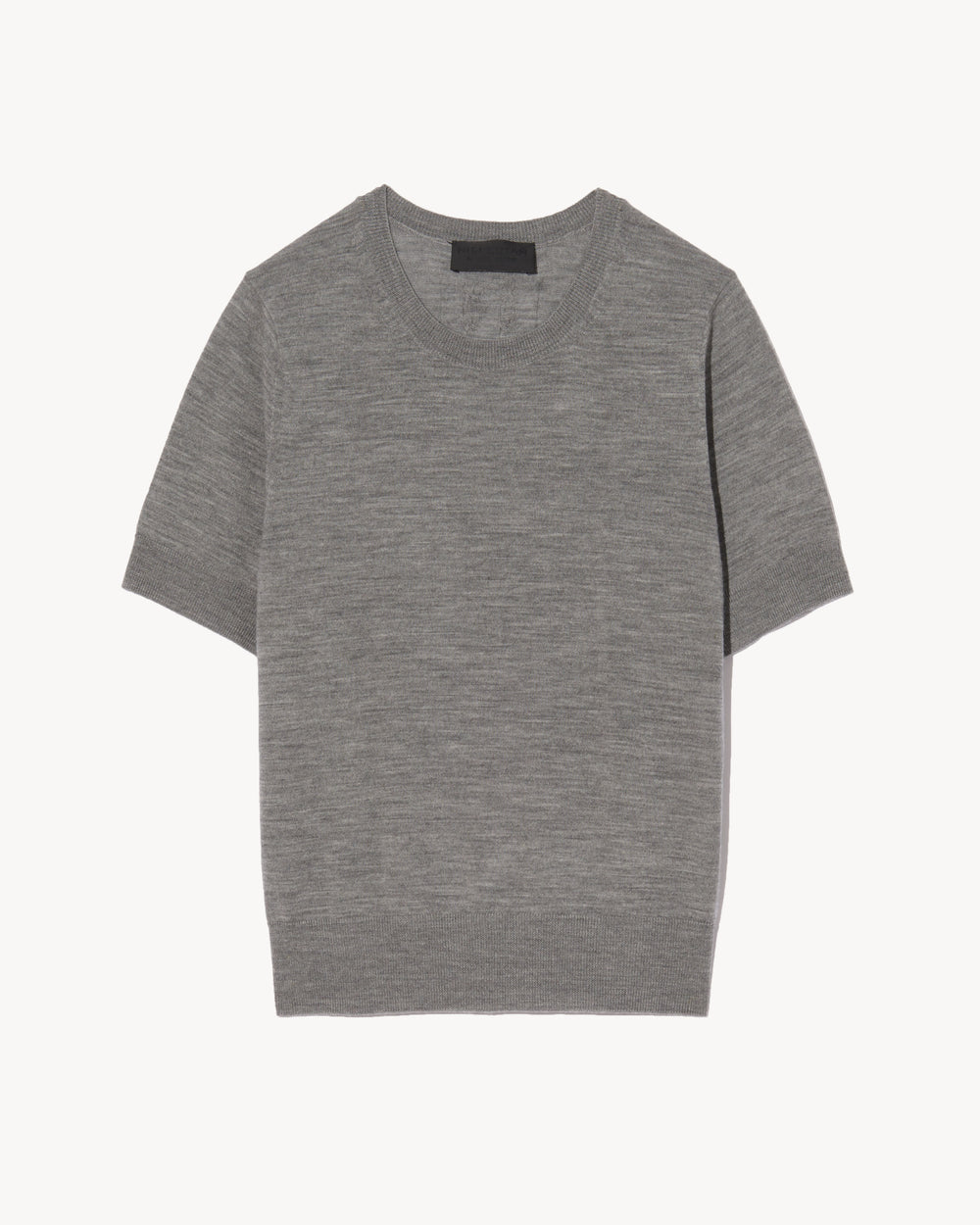 LEILANI KNIT TEE IN MEDIUM GREY MELANGE