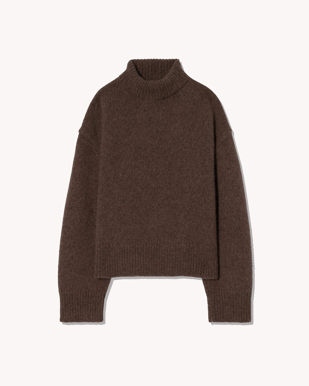 TABITHA CASHMERE SWEATER IN REDWOOD MELANGE