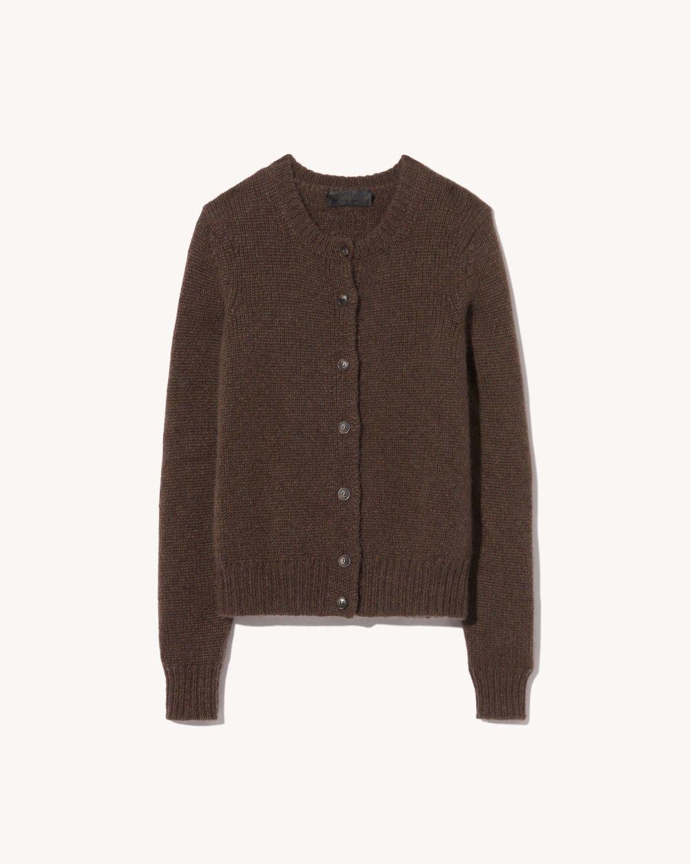 SASKIA CASHMERE CARDIGAN IN REDWOOD MELANGE