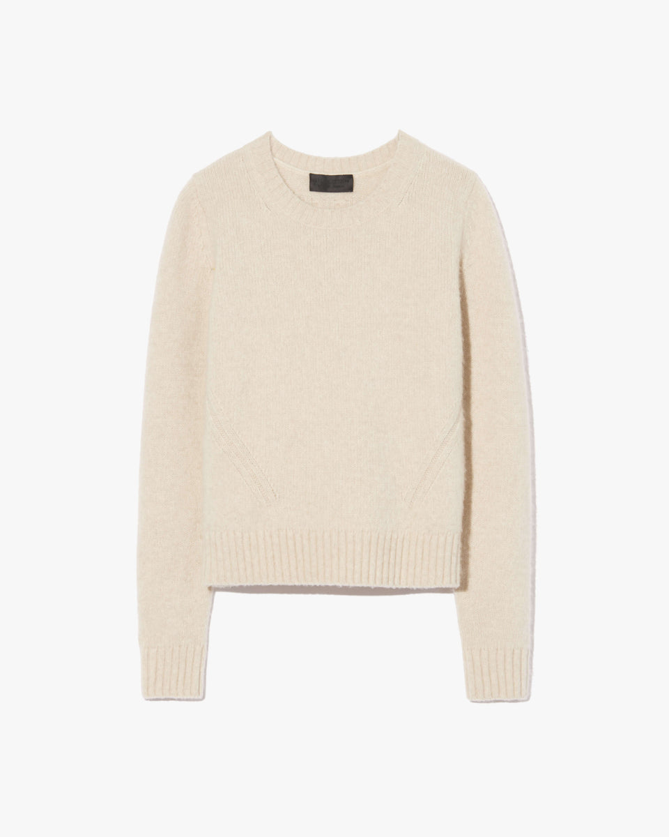 GWENDOLYN SWEATER IN LIGHT OAT MELANGE