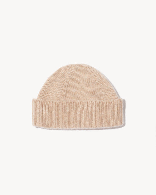CAMARI CASHMERE HAT IN PARCHMENT