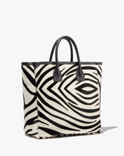 FREDDIE BAG IN IVORY/BLACK ZEBRA PRINT