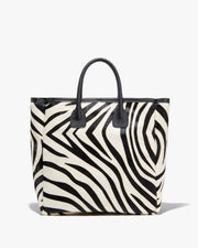 FREDDIE BAG IN IVORY/BLACK ZEBRA PRINT