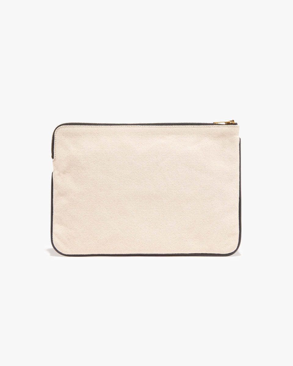 CANVAS POUCH IN NATURAL