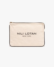 CANVAS POUCH IN NATURAL