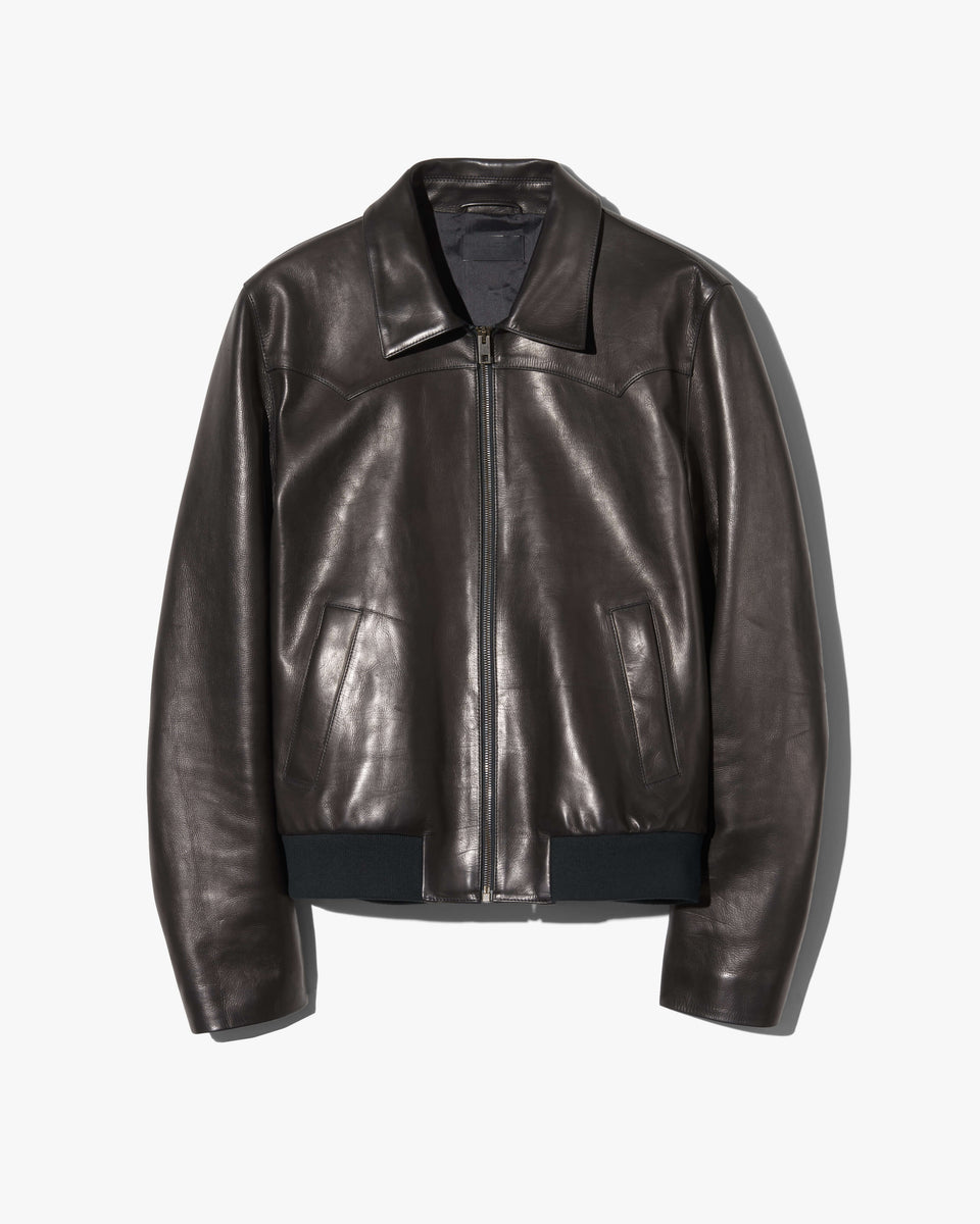 HAMMOND LEATHER JACKET IN BLACK