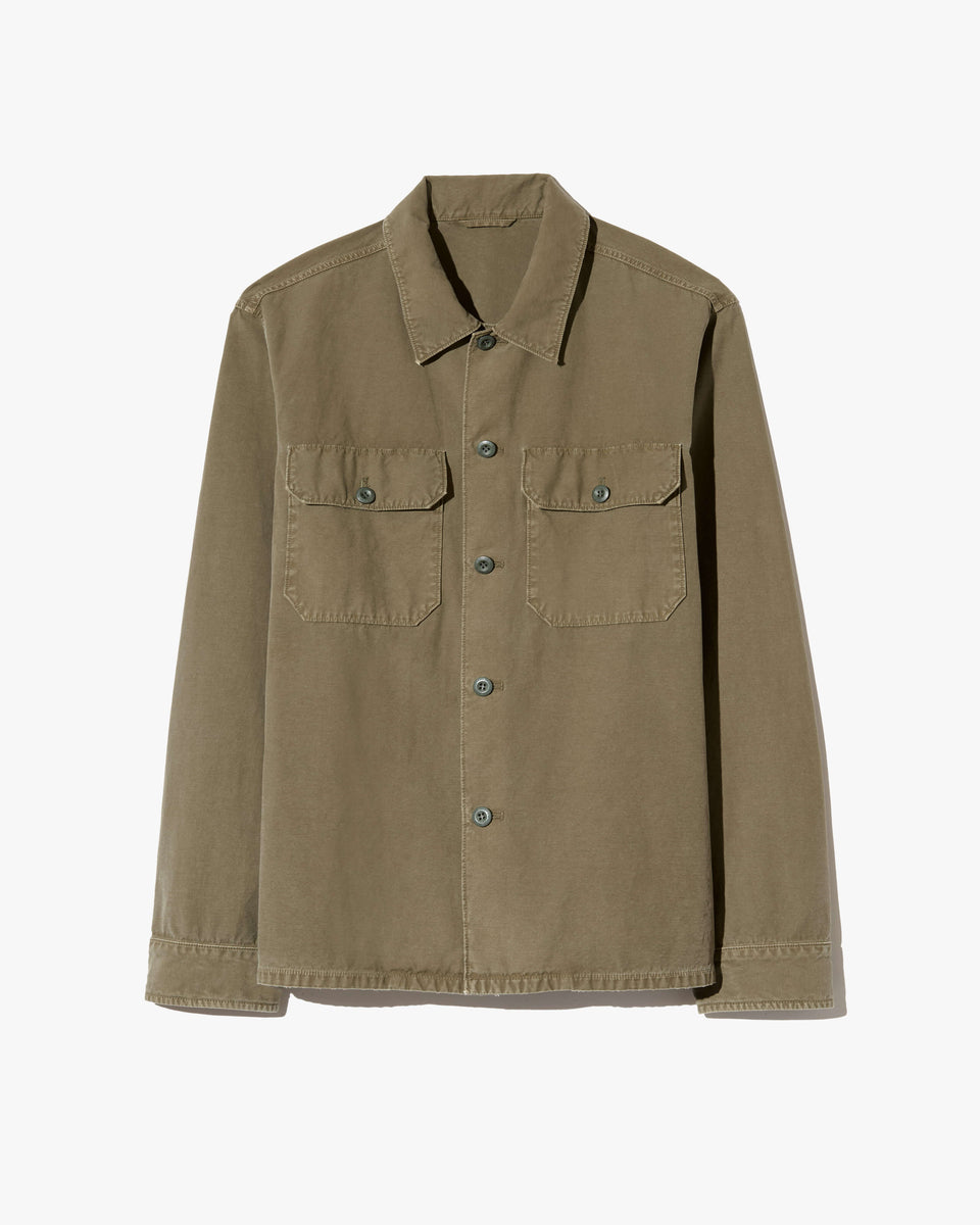 RENARD COTTON OVERSHIRT IN VINE
