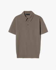 MYLES CASHMERE POLO IN ARMY GREY