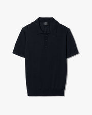 BRYCE POLO SWEATER IN DARK NAVY