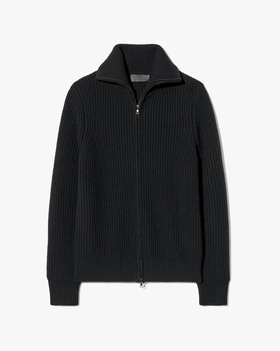 GUNTHER CASHMERE SWEATER IN BLACK